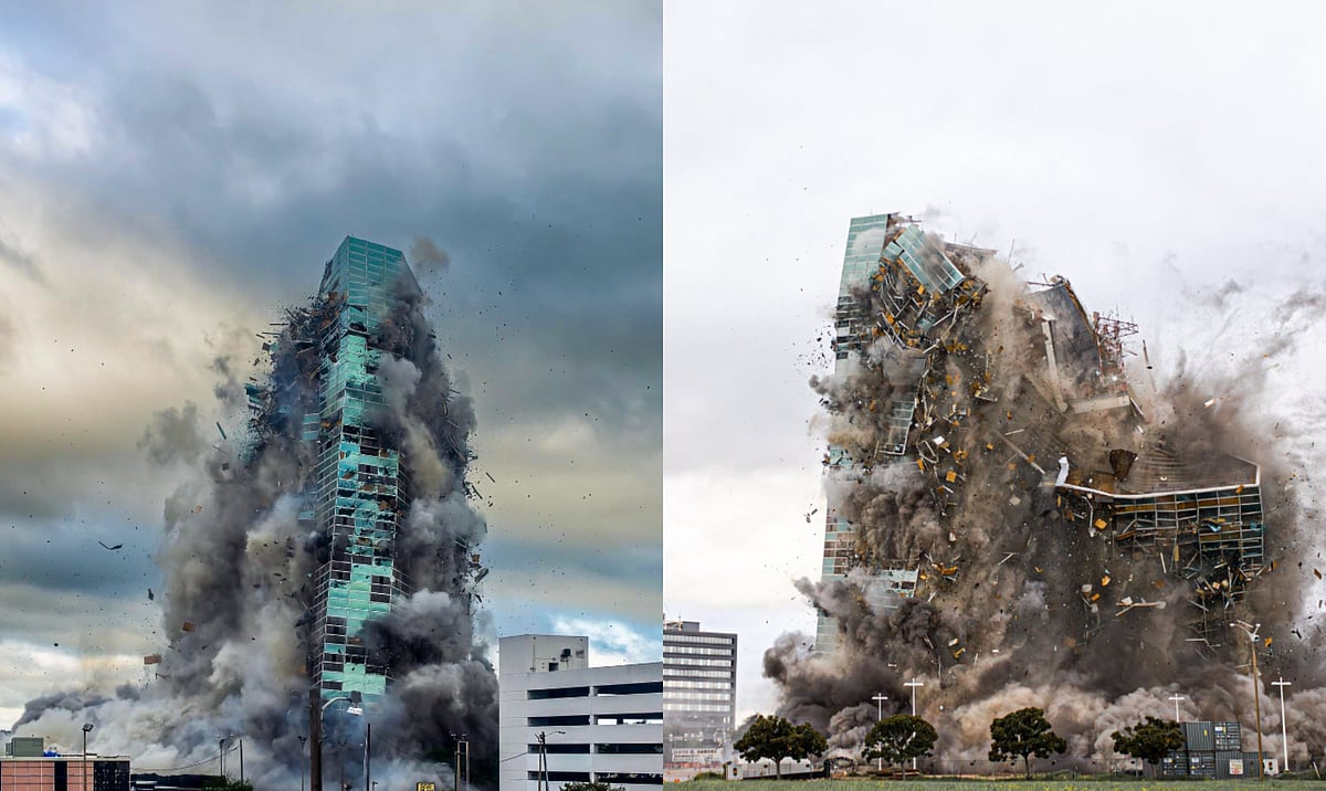 X : Capital One Tower Implosion
